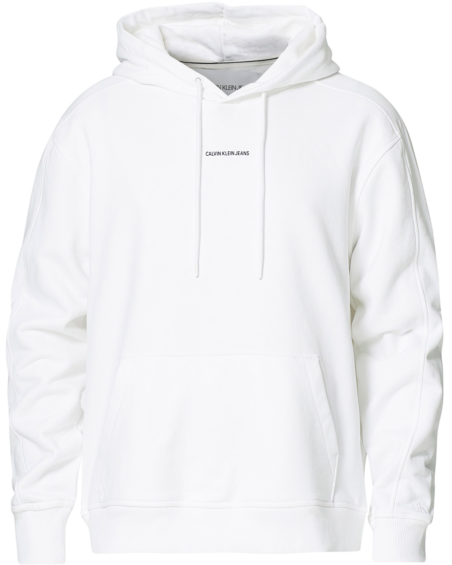 Herre | Trøjer | Calvin Klein Jeans | Micro Branding Hoodie White