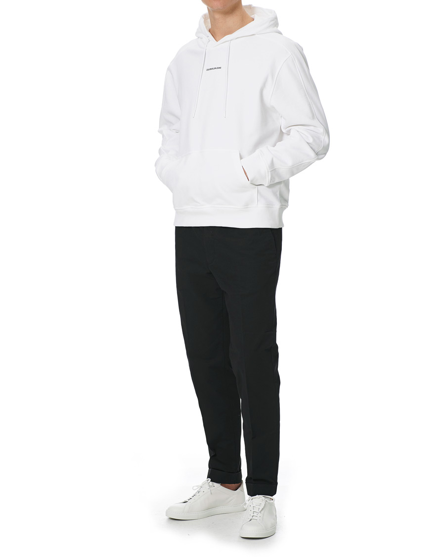 Herre | Trøjer | Calvin Klein Jeans | Micro Branding Hoodie White