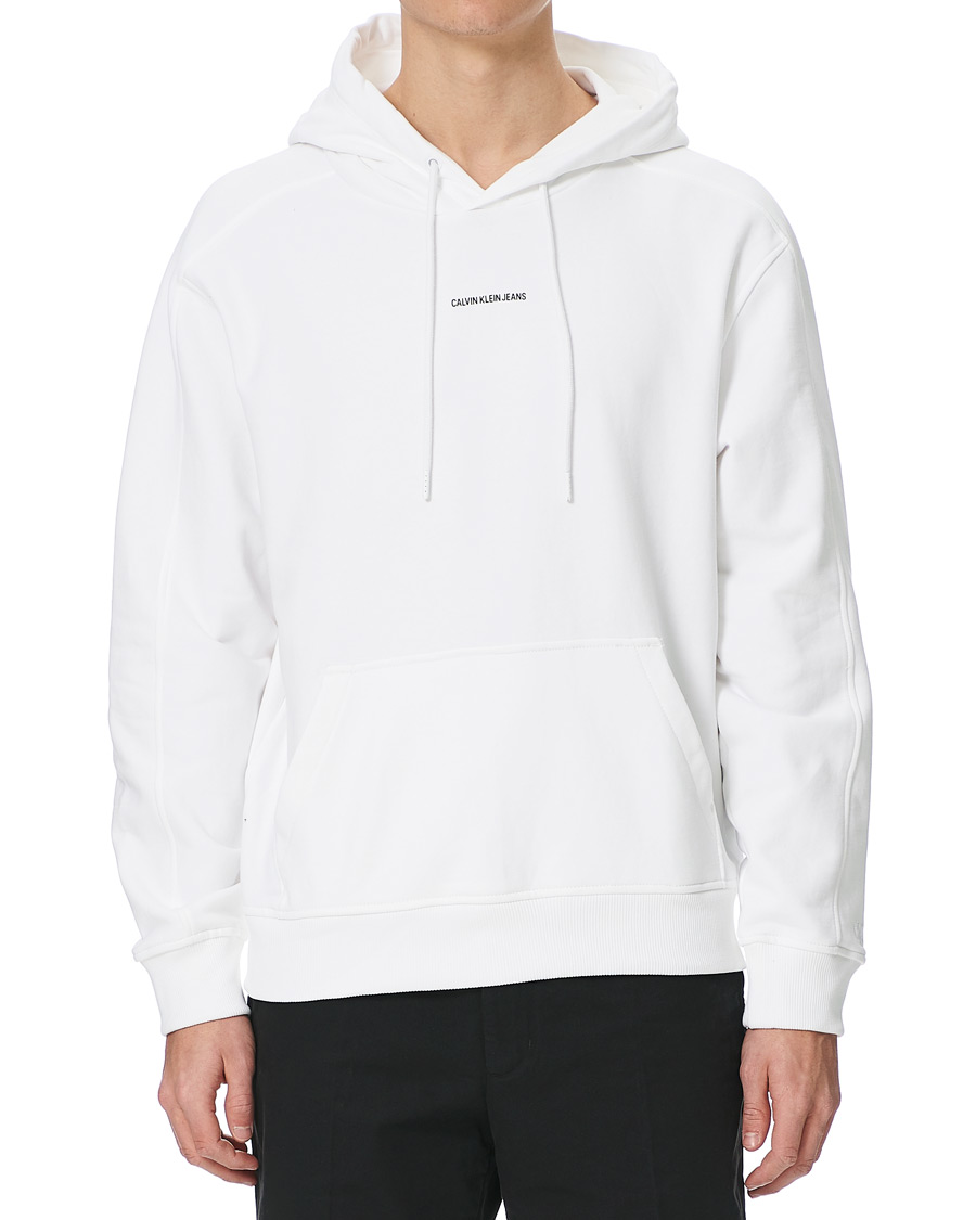 Herre | Trøjer | Calvin Klein Jeans | Micro Branding Hoodie White