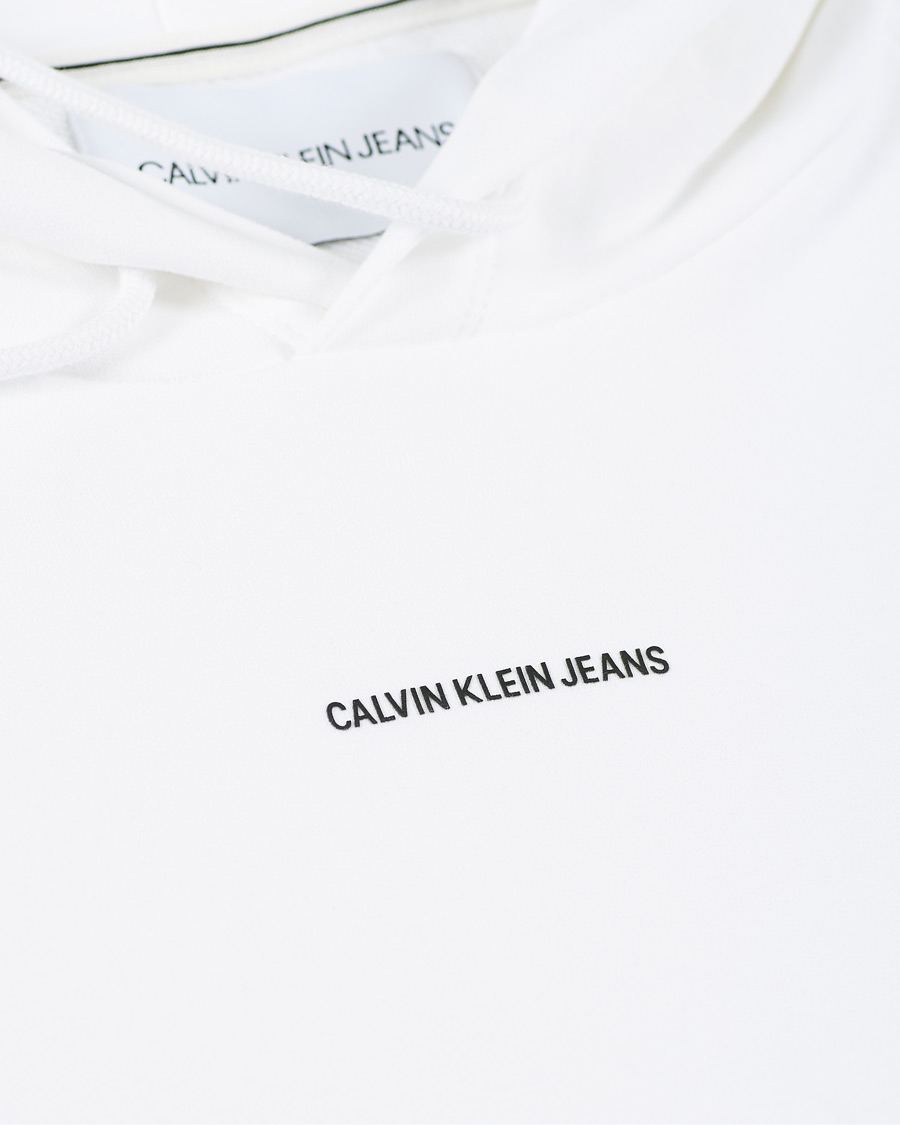 Herre | Trøjer | Calvin Klein Jeans | Micro Branding Hoodie White