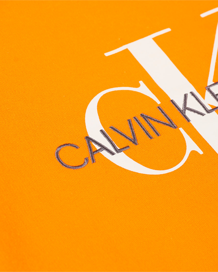 Herre | Trøjer | Calvin Klein Jeans | Monogram Regular Hoodie Shocking Orange