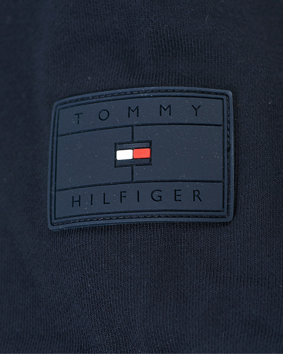 Herre | Jakker | Tommy Hilfiger | Jacquard Mixed Media Zip Hoodie Desert Sky