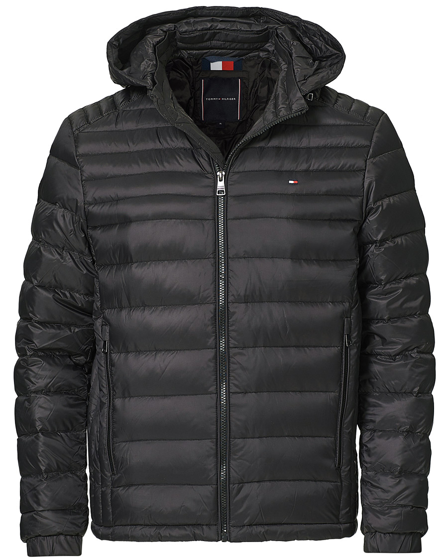 Herre | Jakker | Tommy Hilfiger | Packable Down Hooded Jacket Black