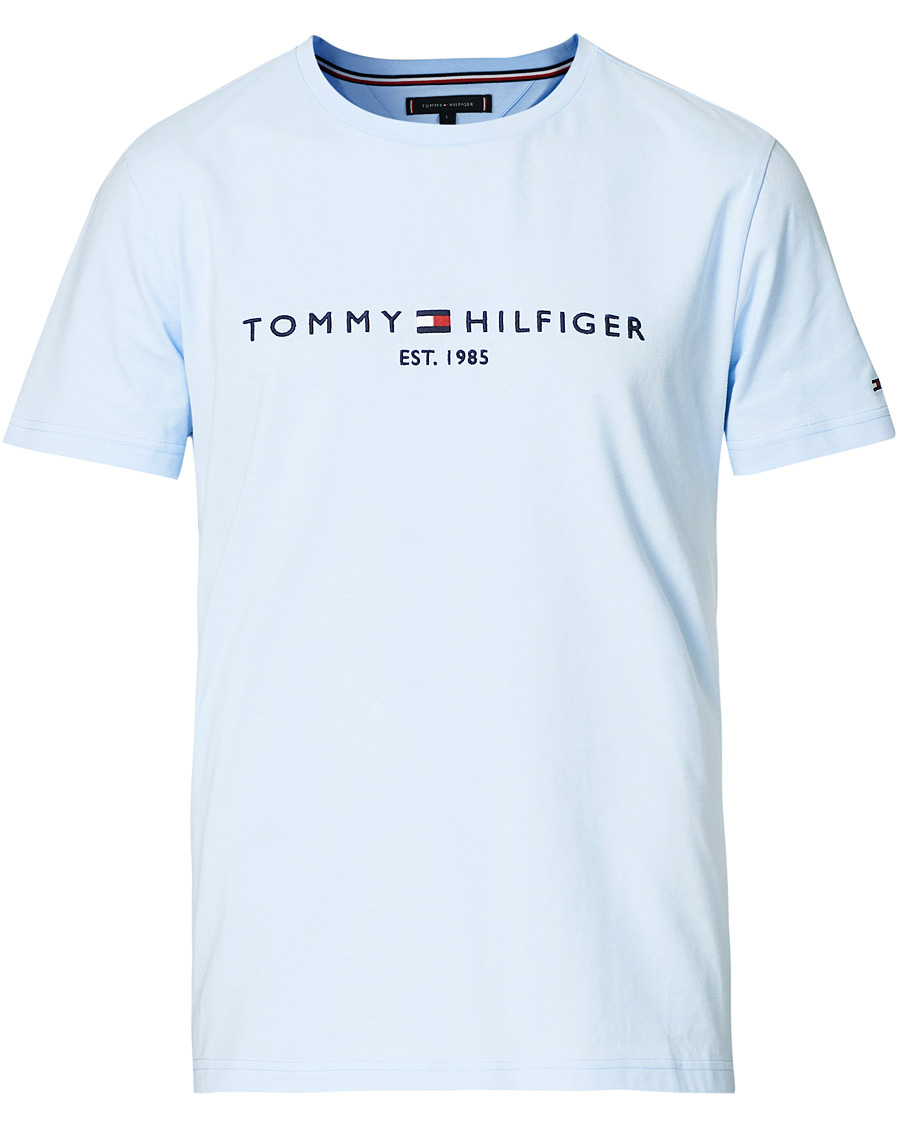 Herre | T-Shirts | Tommy Hilfiger | Logo Crew Neck Tee Sweet Blue