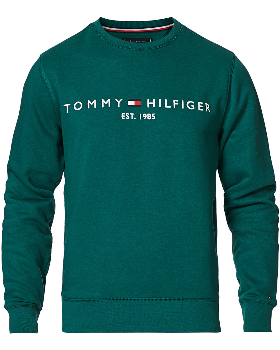 Herre | Trøjer | Tommy Hilfiger | Logo Crew Neck Sweatshirt Rural Green