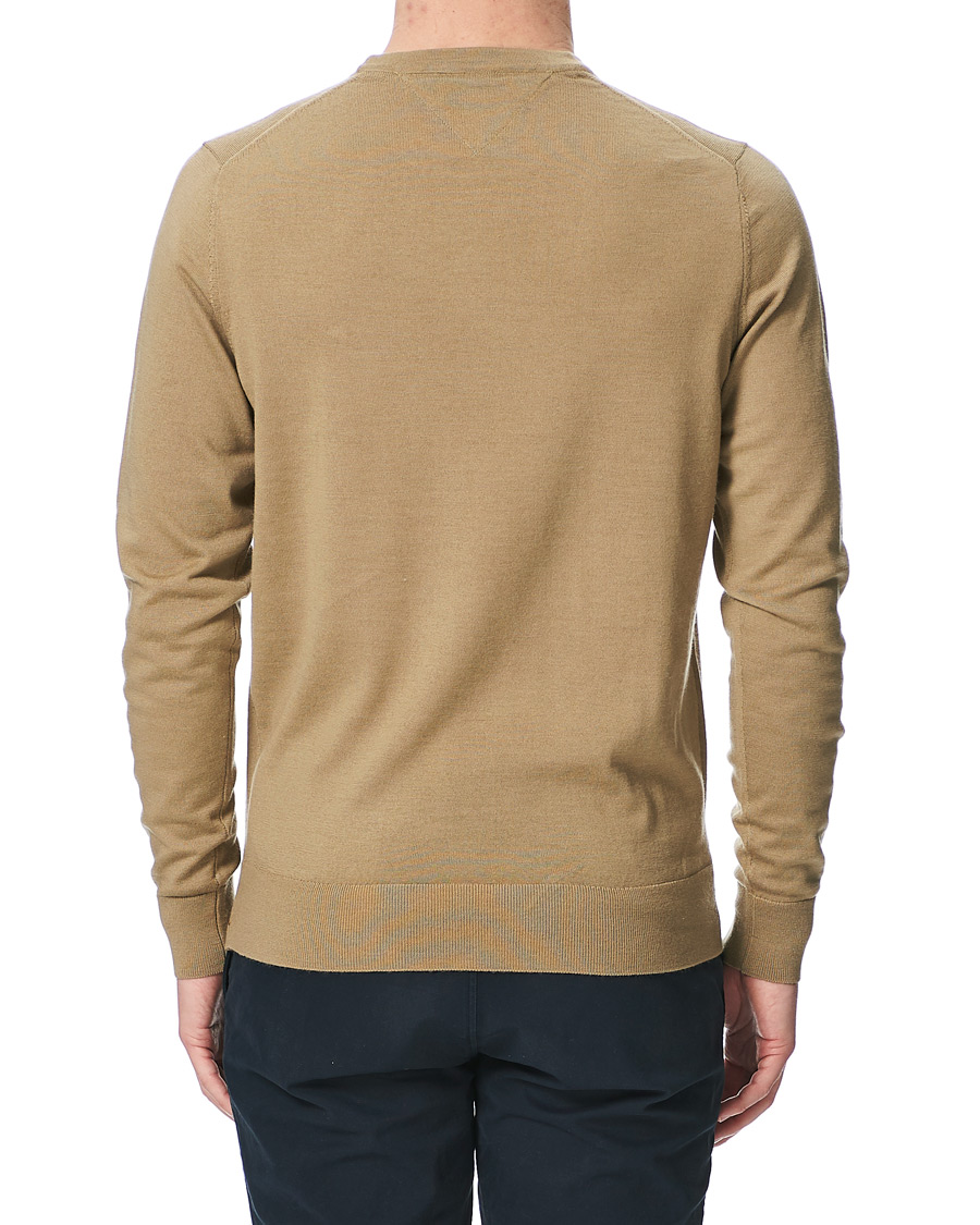 Herre | Trøjer | Tommy Hilfiger | Fine Gauge Merino Wool Crew Neck Camel