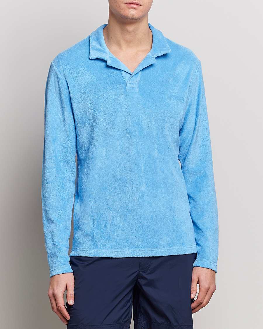 Herre | Trøjer | Orlebar Brown | Terry Long Sleeve Polo Riviera
