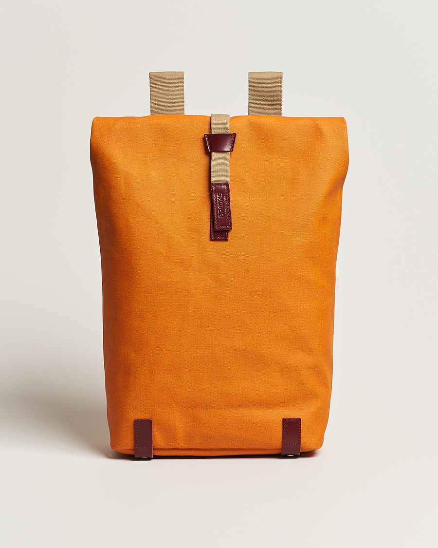 Herre | Tasker | Brooks England | Pickwick Cotton Canvas 26L Backpack Goose Beak/Maroon