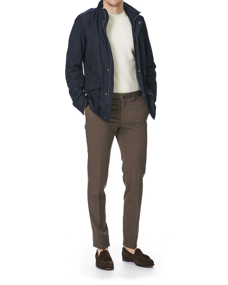 Herre | Bukser | Incotex | Slim Fit Stretch Chinos Dark Brown