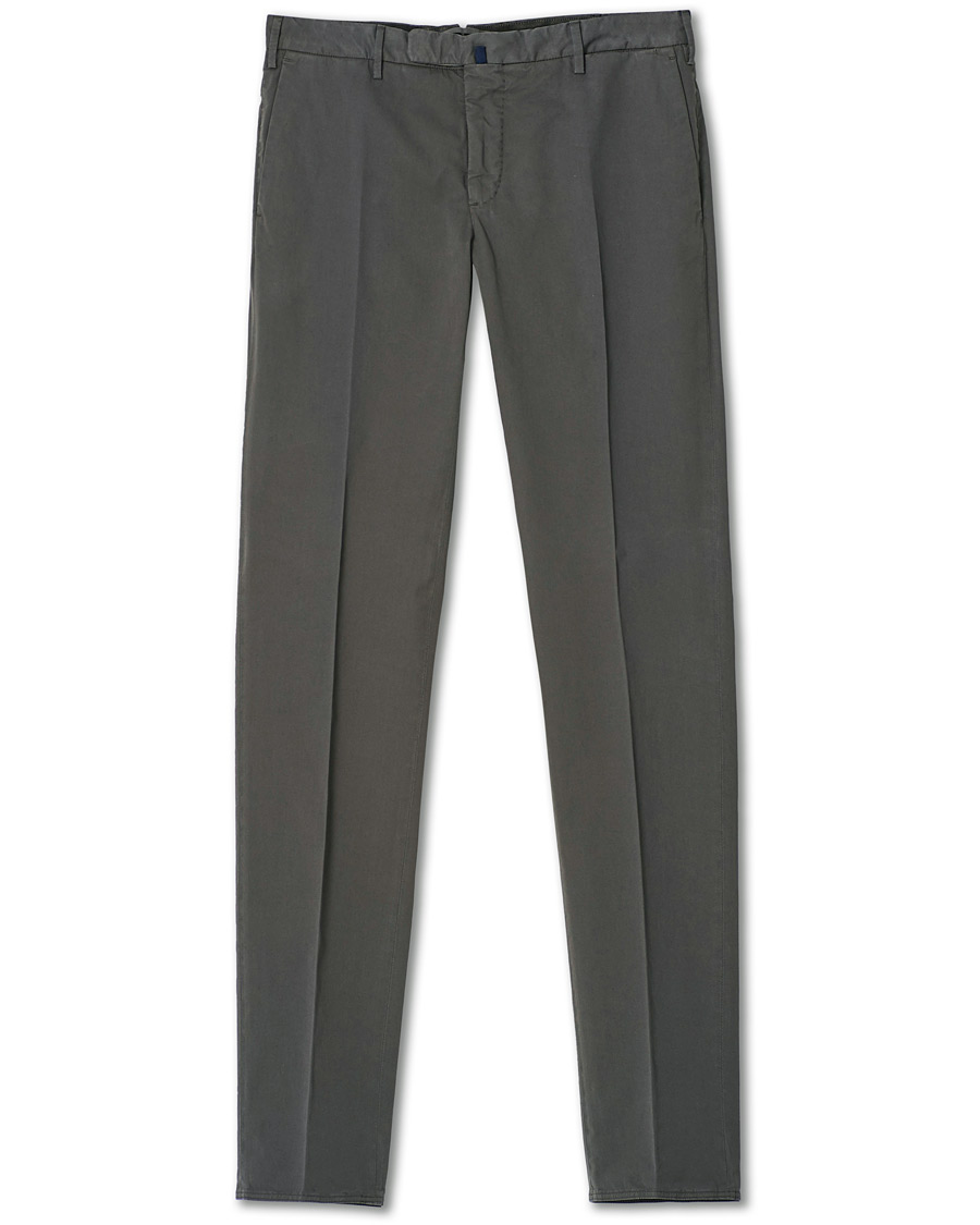 Herre | Bukser | Incotex | Slim Fit Stretch Chinos Dark Grey
