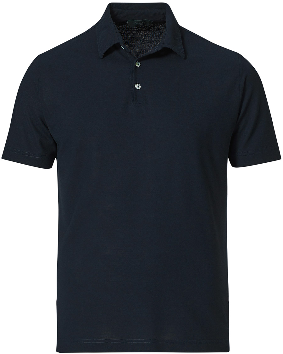 Herre | Polotrøjer | Zanone | Ice Cotton Short Sleeve Polo Navy