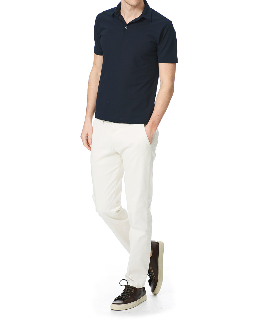 Herre | Polotrøjer | Zanone | Ice Cotton Short Sleeve Polo Navy
