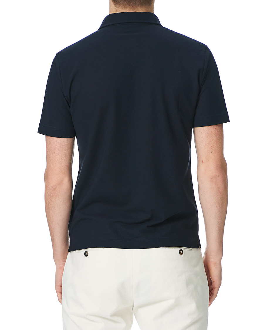 Herre | Polotrøjer | Zanone | Ice Cotton Short Sleeve Polo Navy