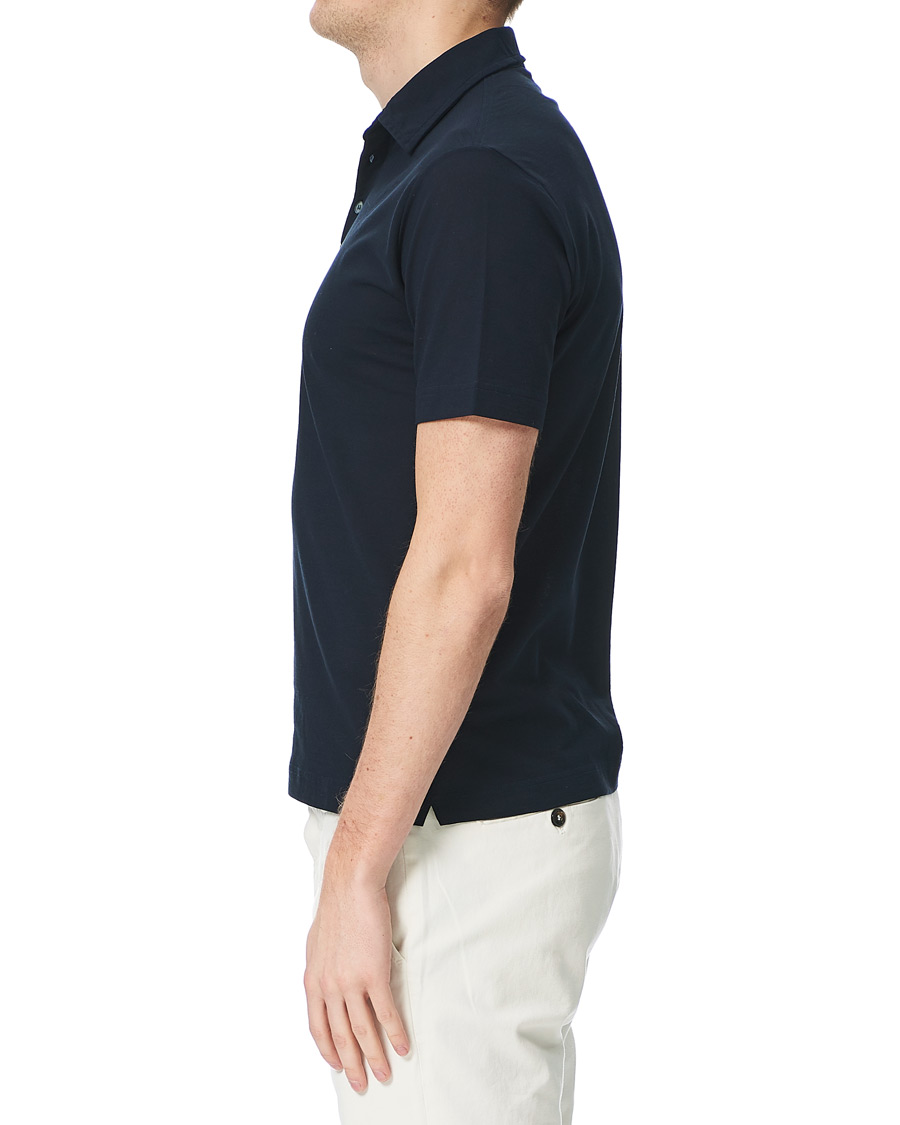 Herre | Polotrøjer | Zanone | Ice Cotton Short Sleeve Polo Navy