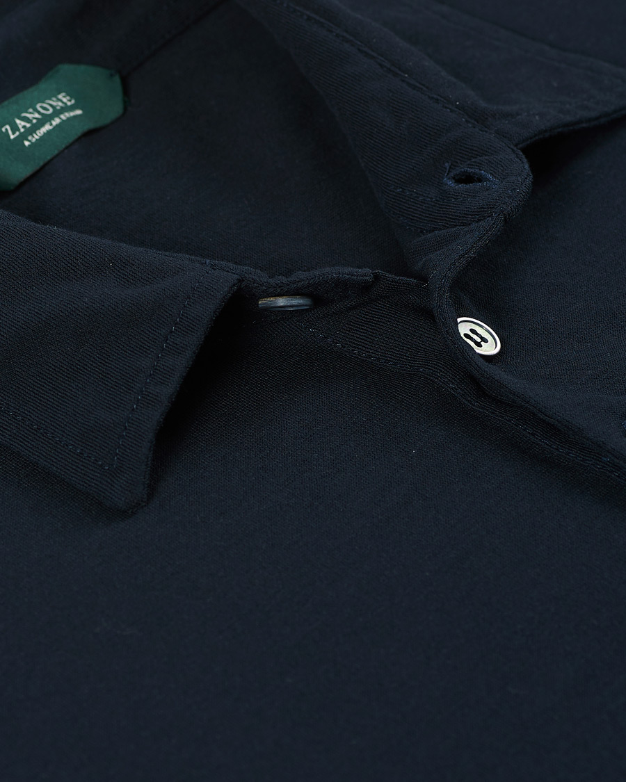 Herre | Polotrøjer | Zanone | Ice Cotton Short Sleeve Polo Navy