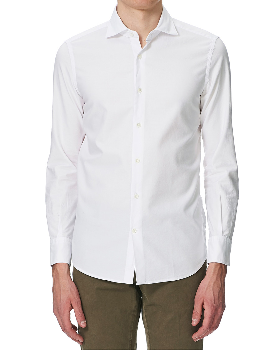 Herre | Skjorter | Glanshirt | Slim Fit Oxford Shirt White