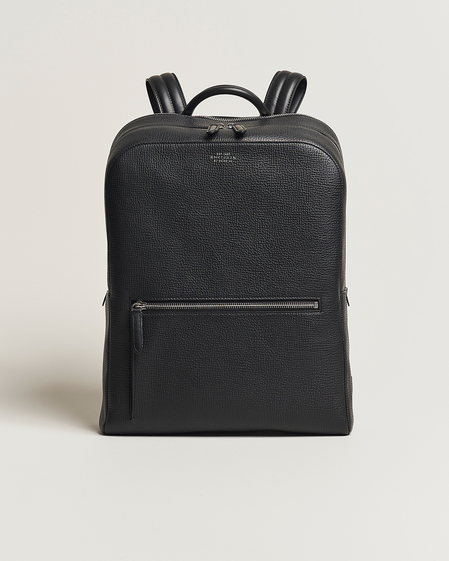 Herre | Tasker | Smythson | Ludlow Zip Around Backpack Black