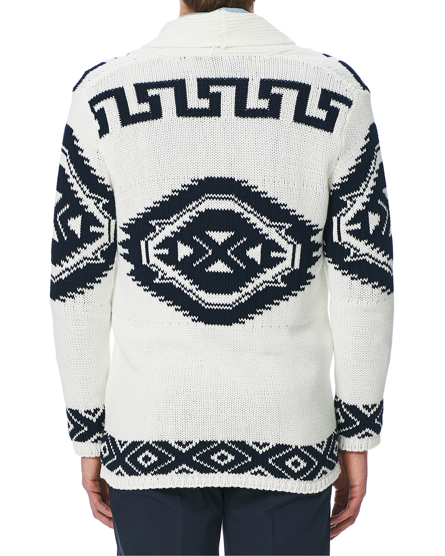 Herre | Trøjer | Altea | Azteco Shawl Collar Cardigan Optic White