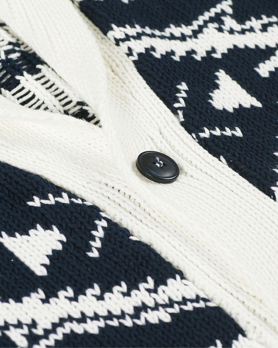 Herre | Trøjer | Altea | Azteco Shawl Collar Cardigan Optic White