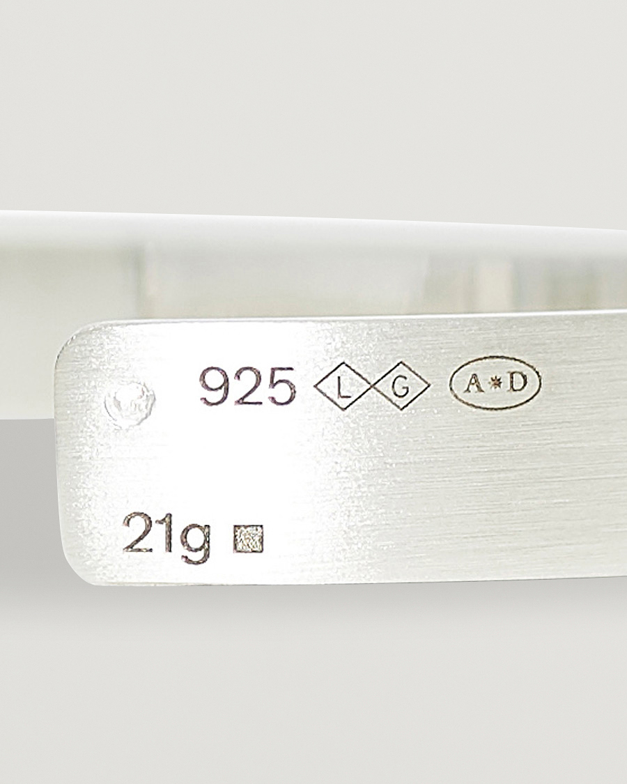 Herre | Smykker | LE GRAMME | Ribbon Bracelet Brushed Sterling Silver 21g