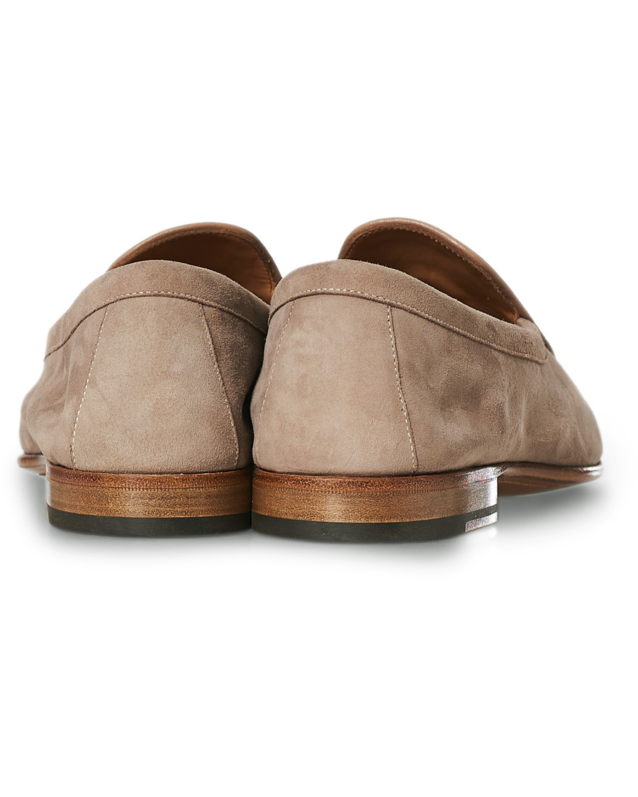 Herre | Santoni Belgian Loafer Sand Suede | Santoni | Belgian Loafer Sand Suede
