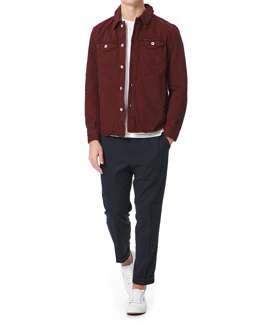 Herre | Jakker | Tiger of Sweden Jeans | Get Organic Cotton Denim Jacket Wine Red