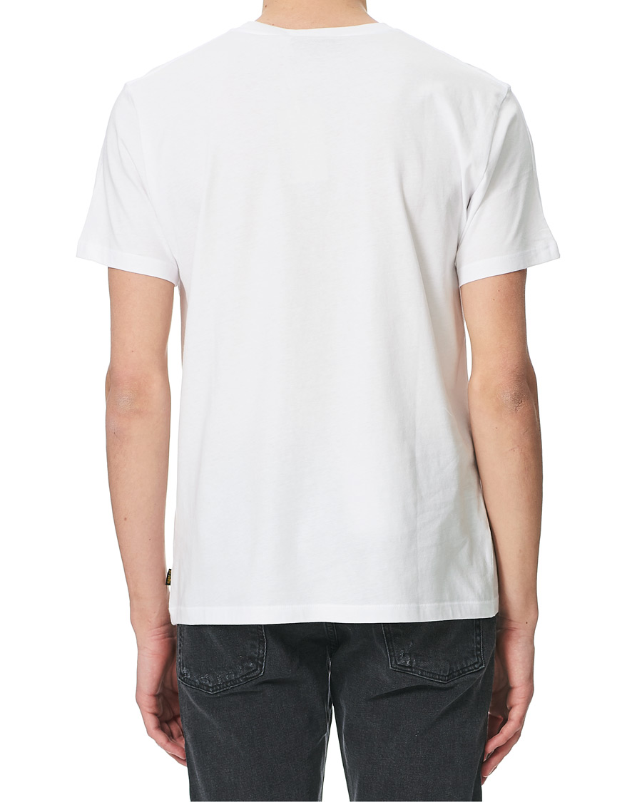 Herre | T-Shirts | Tiger of Sweden Jeans | Fleek Logo Crew Neck Tee White