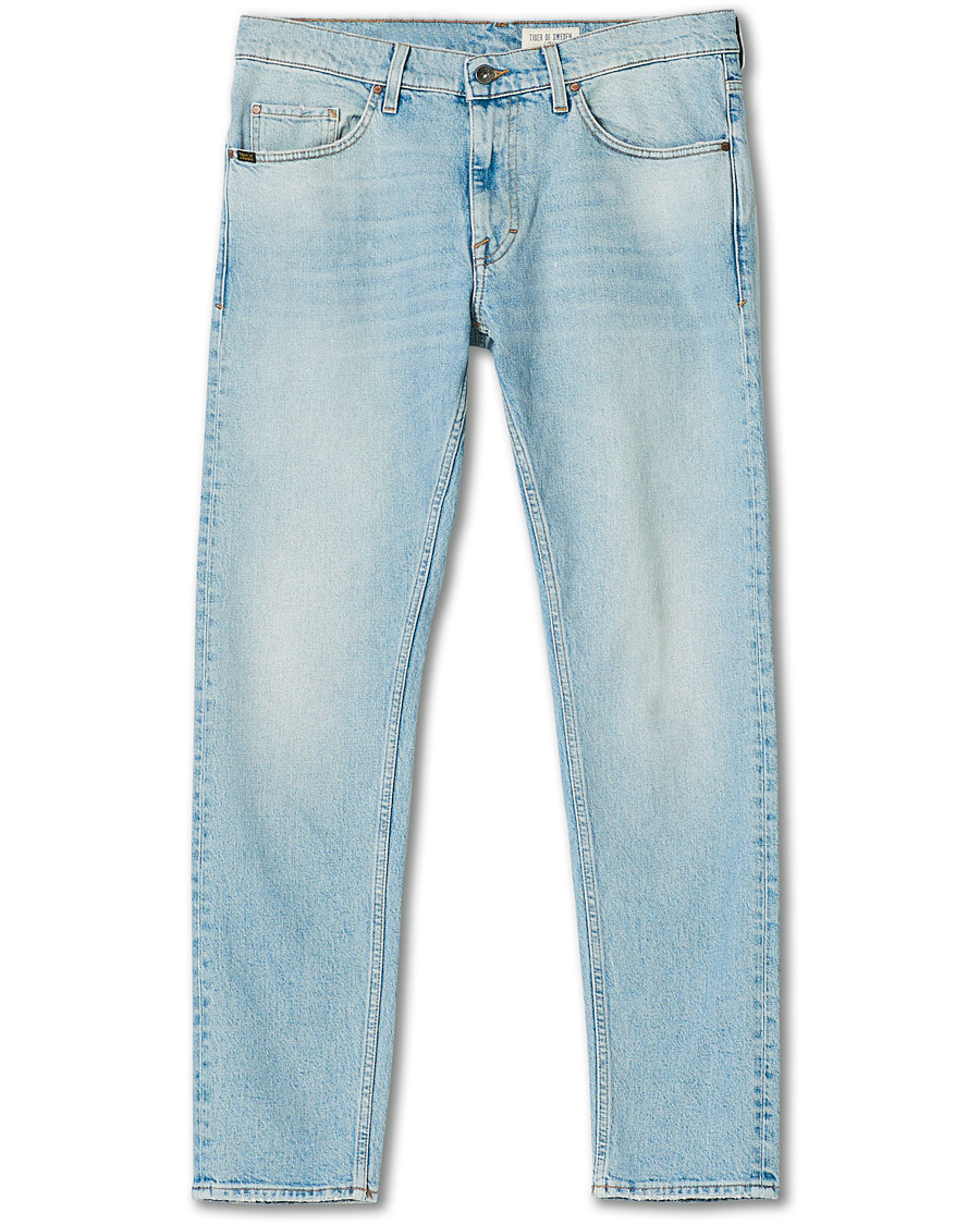 Herre | Jeans | Tiger of Sweden Jeans | Pistolero Comfort Stretch Craze Jeans Light Blue