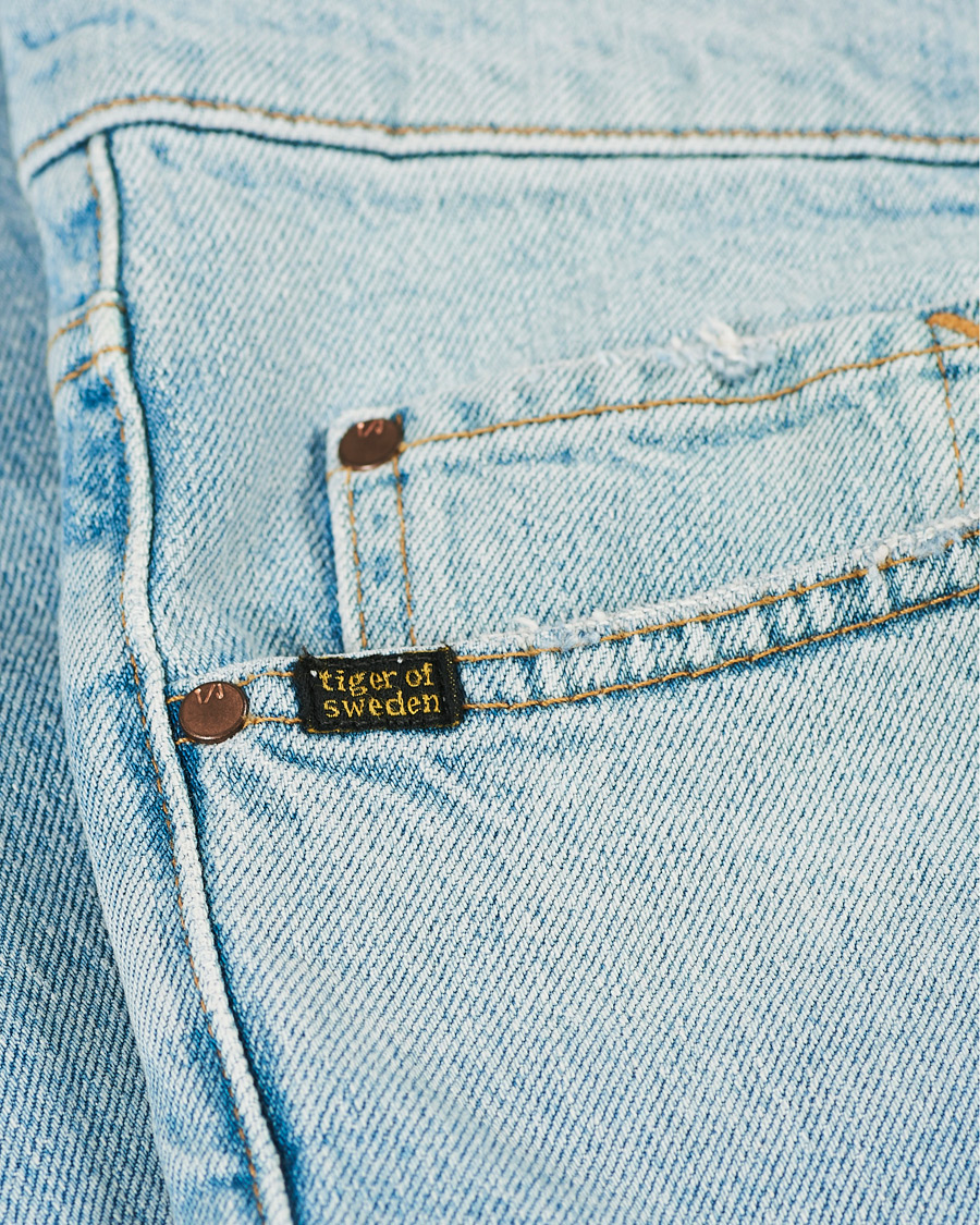 Herre | Jeans | Tiger of Sweden Jeans | Pistolero Comfort Stretch Craze Jeans Light Blue
