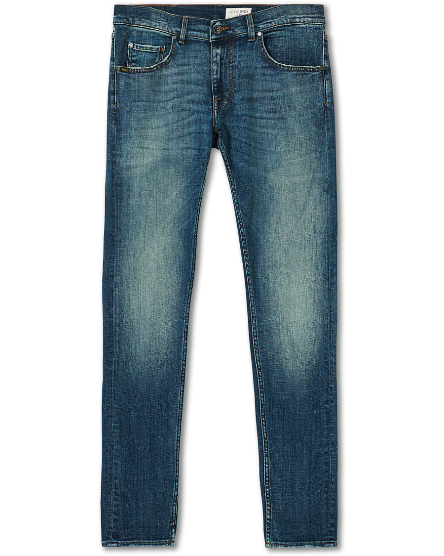 Herre | Jeans | Tiger of Sweden Jeans | Slim Super Stretch Ideal Jeans Medium Blue