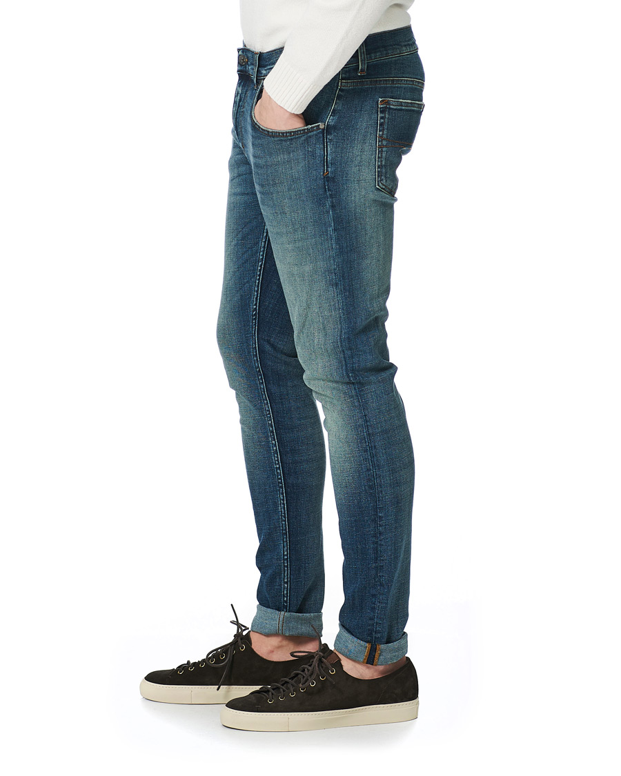 Herre | Jeans | Tiger of Sweden Jeans | Slim Super Stretch Ideal Jeans Medium Blue