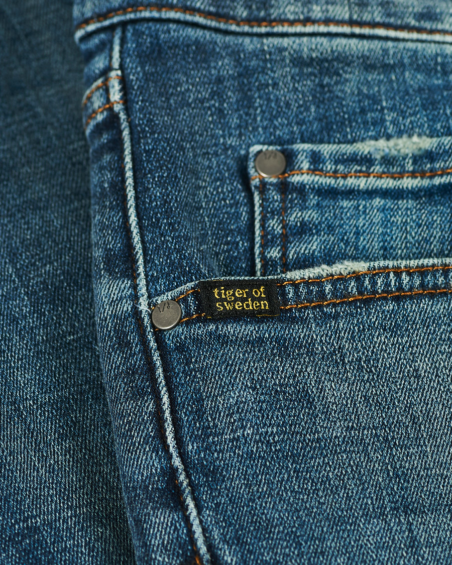 Herre | Jeans | Tiger of Sweden Jeans | Slim Super Stretch Ideal Jeans Medium Blue