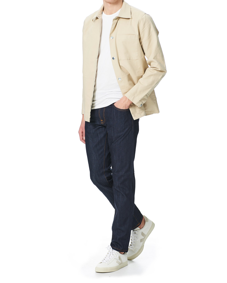 Herre | Jeans | Nudie Jeans | Lean Dean Jeans Dry Ecru Embo