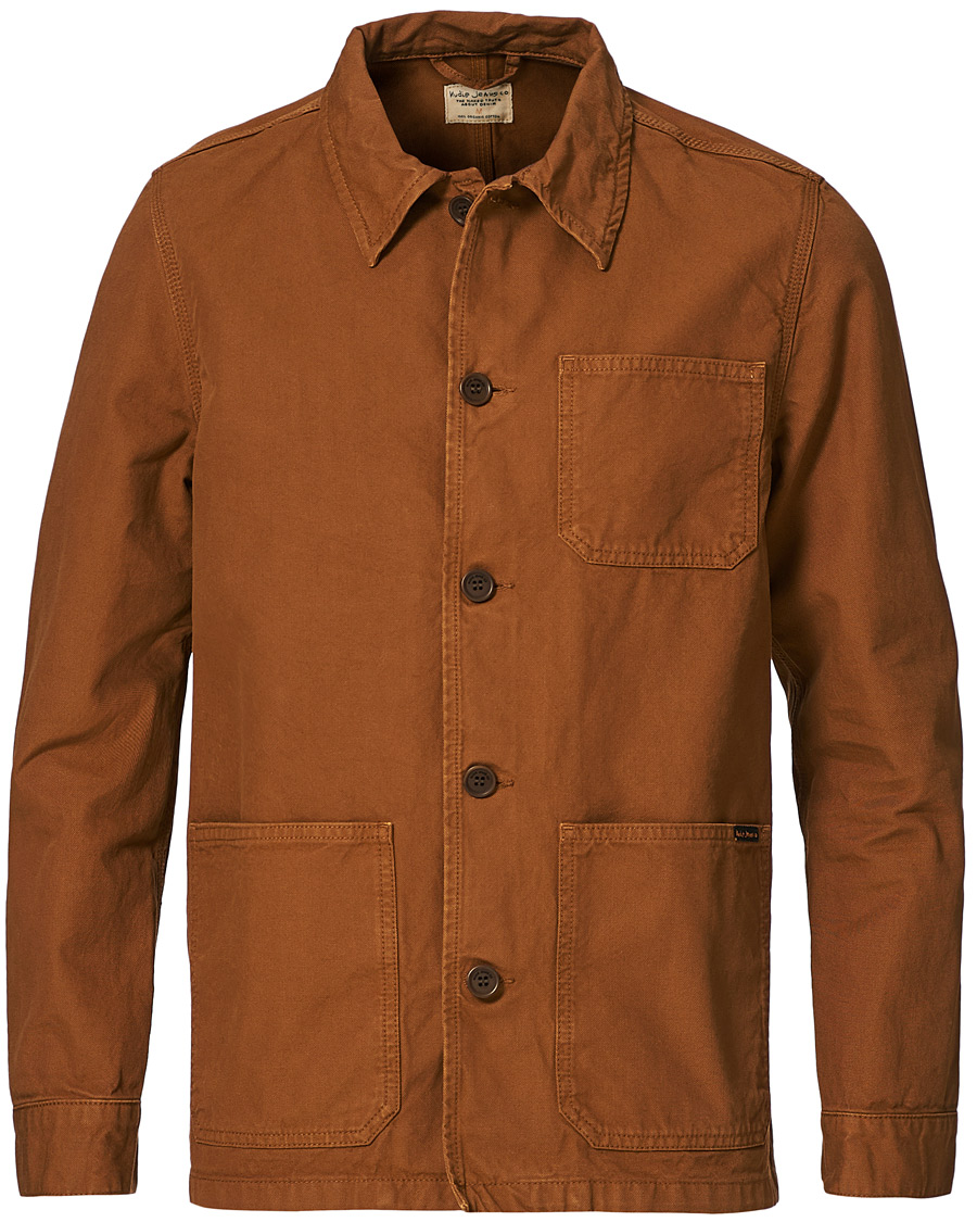 Herre | Nudie Jeans Barney Canvas Overshirt Cinnamon | Nudie Jeans | Barney Canvas Overshirt Cinnamon