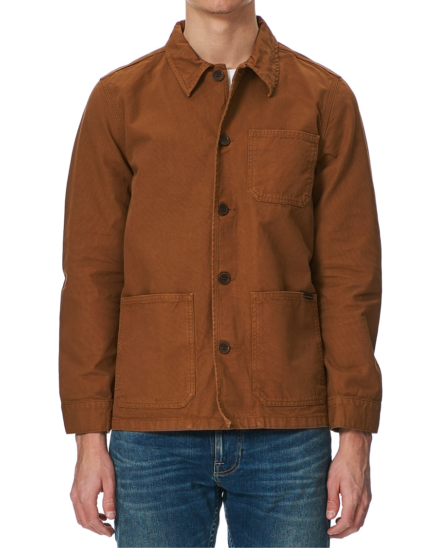 Herre | Nudie Jeans Barney Canvas Overshirt Cinnamon | Nudie Jeans | Barney Canvas Overshirt Cinnamon