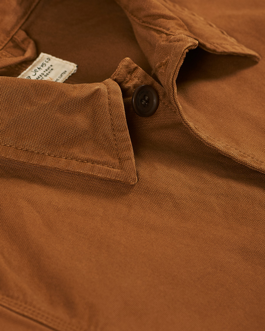 Herre | Nudie Jeans Barney Canvas Overshirt Cinnamon | Nudie Jeans | Barney Canvas Overshirt Cinnamon