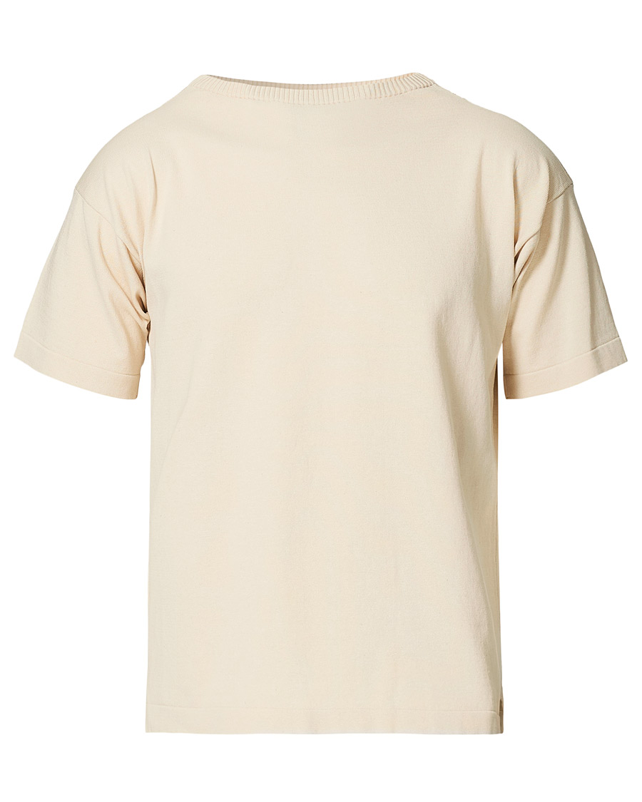 Herre | T-Shirts | Andersen-Andersen | Boatsman Short Sleeve Tee Off White