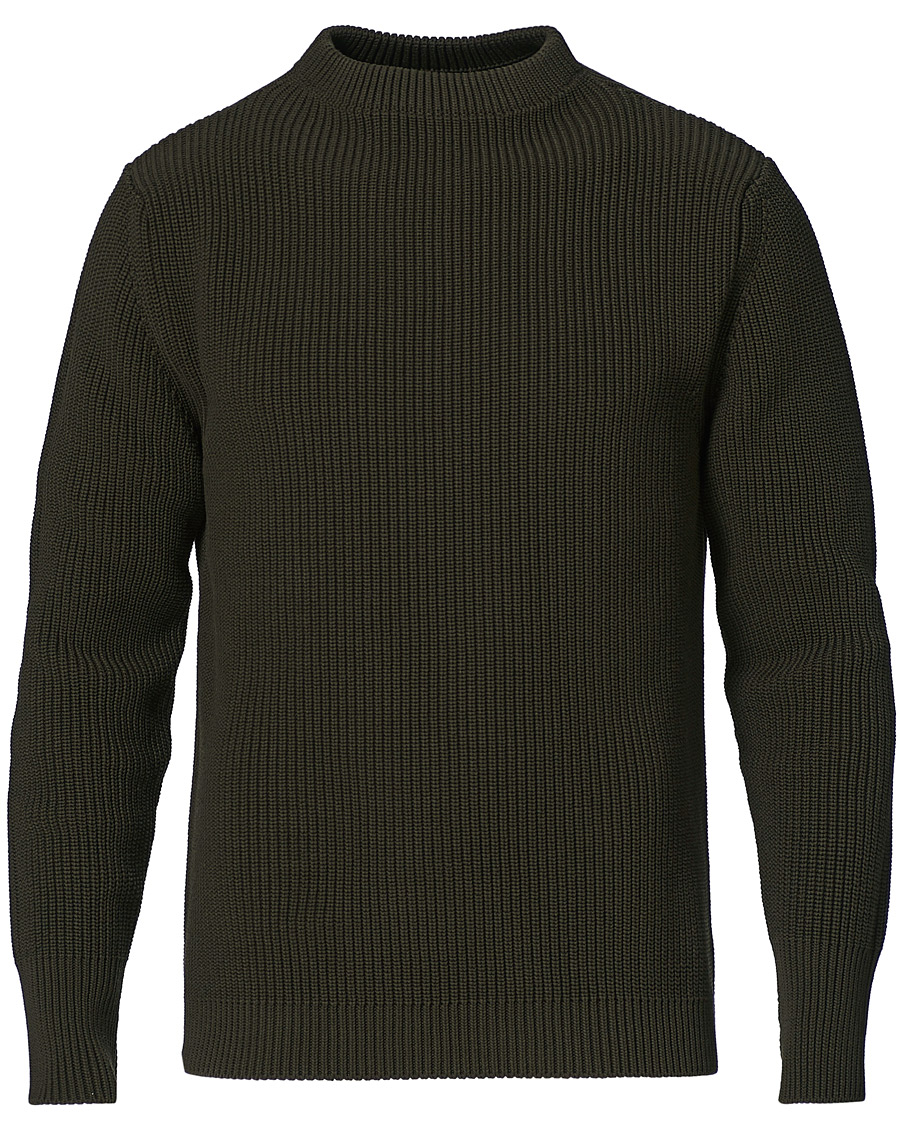 Herre | Trøjer | Andersen-Andersen | Organic Cotton Crew Neck Hunting Green