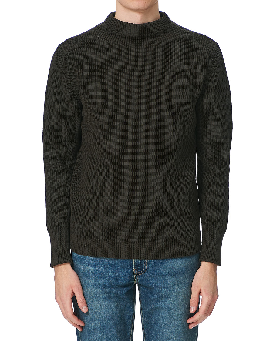 Herre | Trøjer | Andersen-Andersen | Organic Cotton Crew Neck Hunting Green