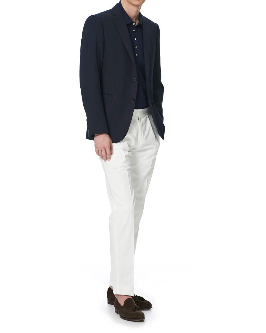 Herre | Blazere & jakker | Emporio Armani | Slim Fit Techno Linen Stretch Blazer Navy