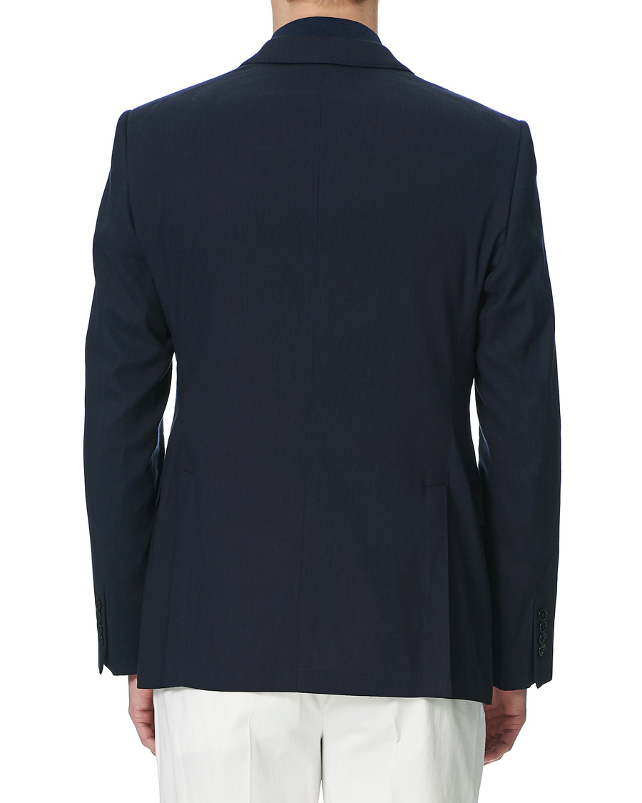 Herre | Blazere & jakker | Emporio Armani | Slim Fit Techno Linen Stretch Blazer Navy