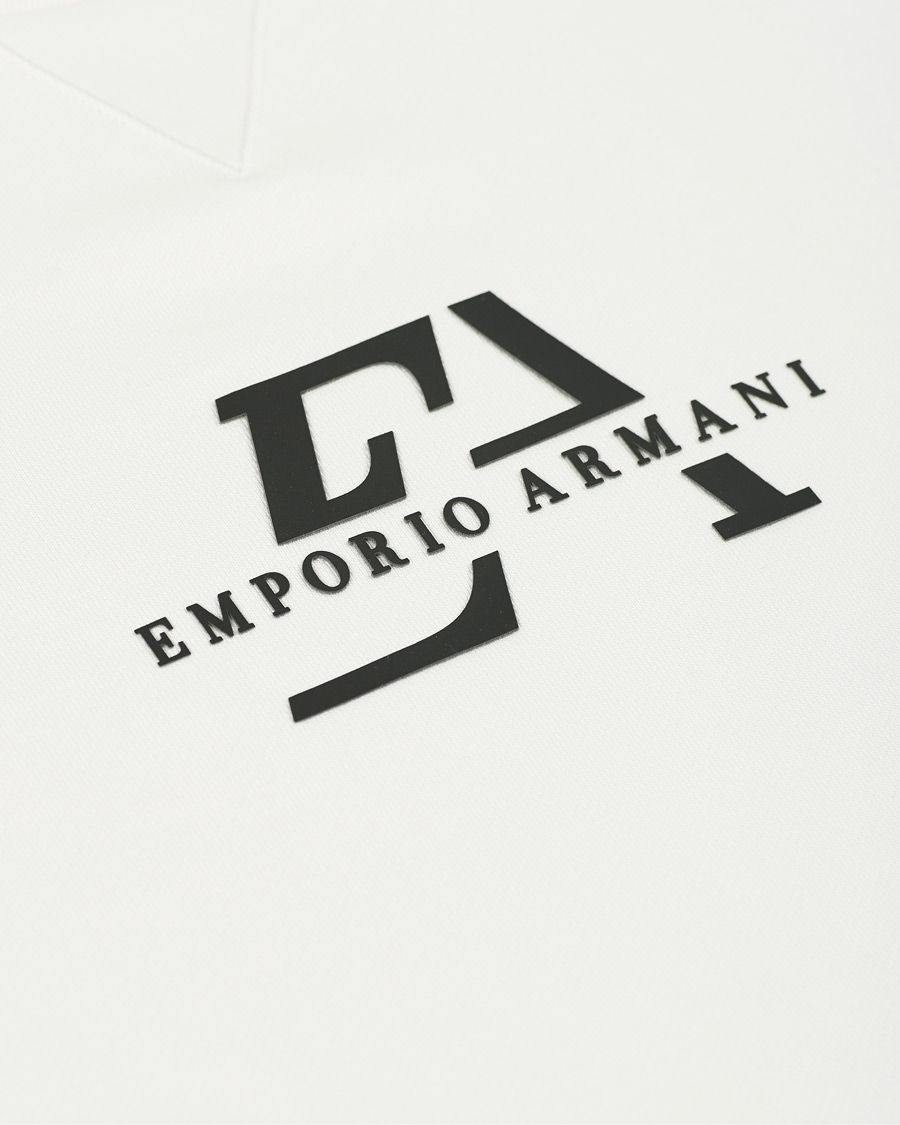 Herre | Trøjer | Emporio Armani | Logo Crew Neck Sweatshirt White