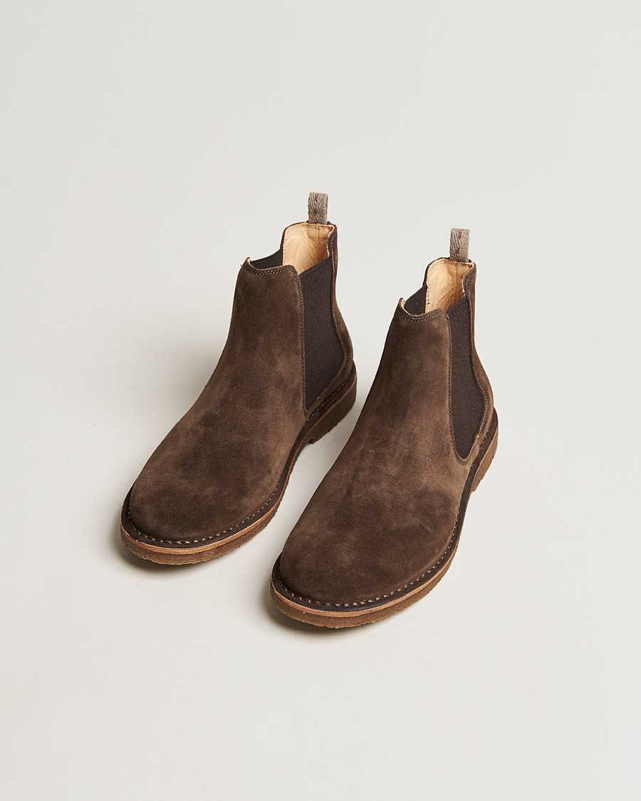 Herre | Astorflex | Astorflex | Bitflex Chelsea Boot Dark Brown Suede