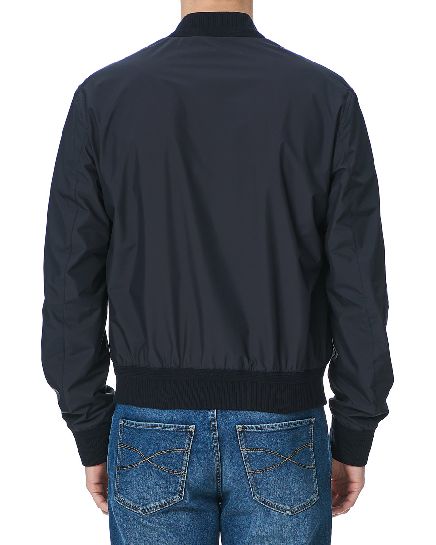 Herre | Jakker | Ermenegildo Zegna | Stratos Waterrepellent Bomber Jacket Navy