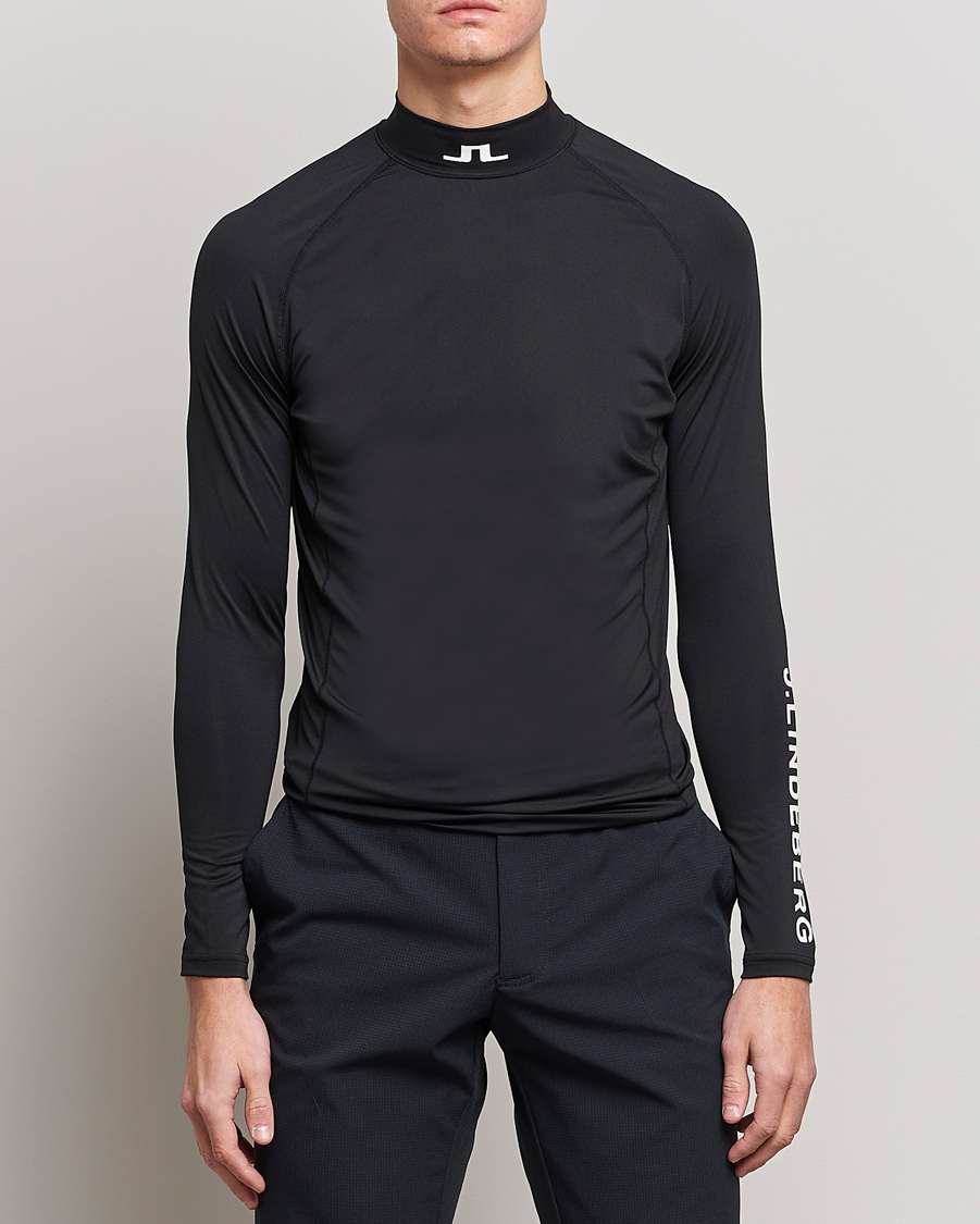 Herre | Tøj | J.Lindeberg | Aello Soft Compression Tee Black