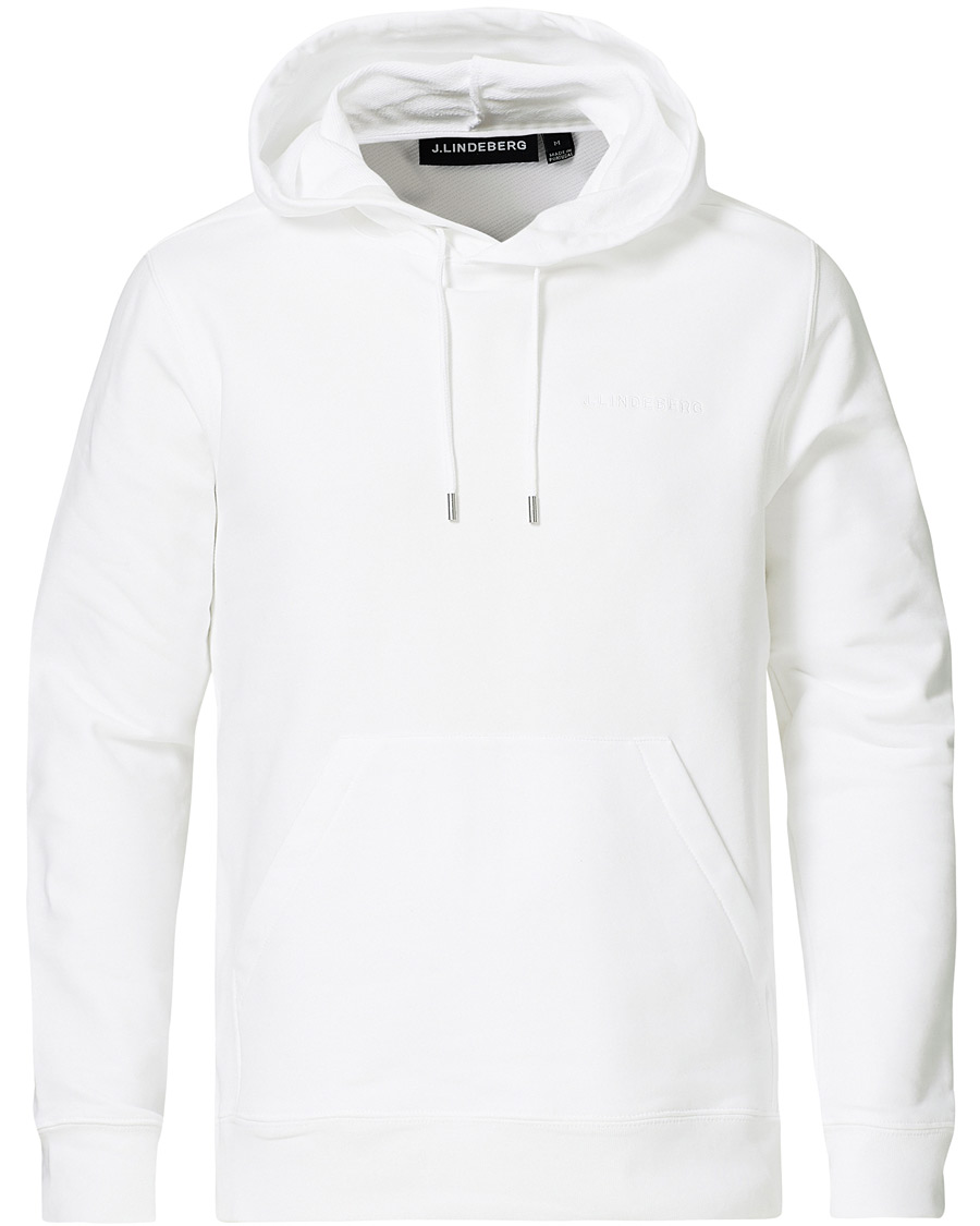 Herre | Trøjer | J.Lindeberg | Throw Clean Hoodie White