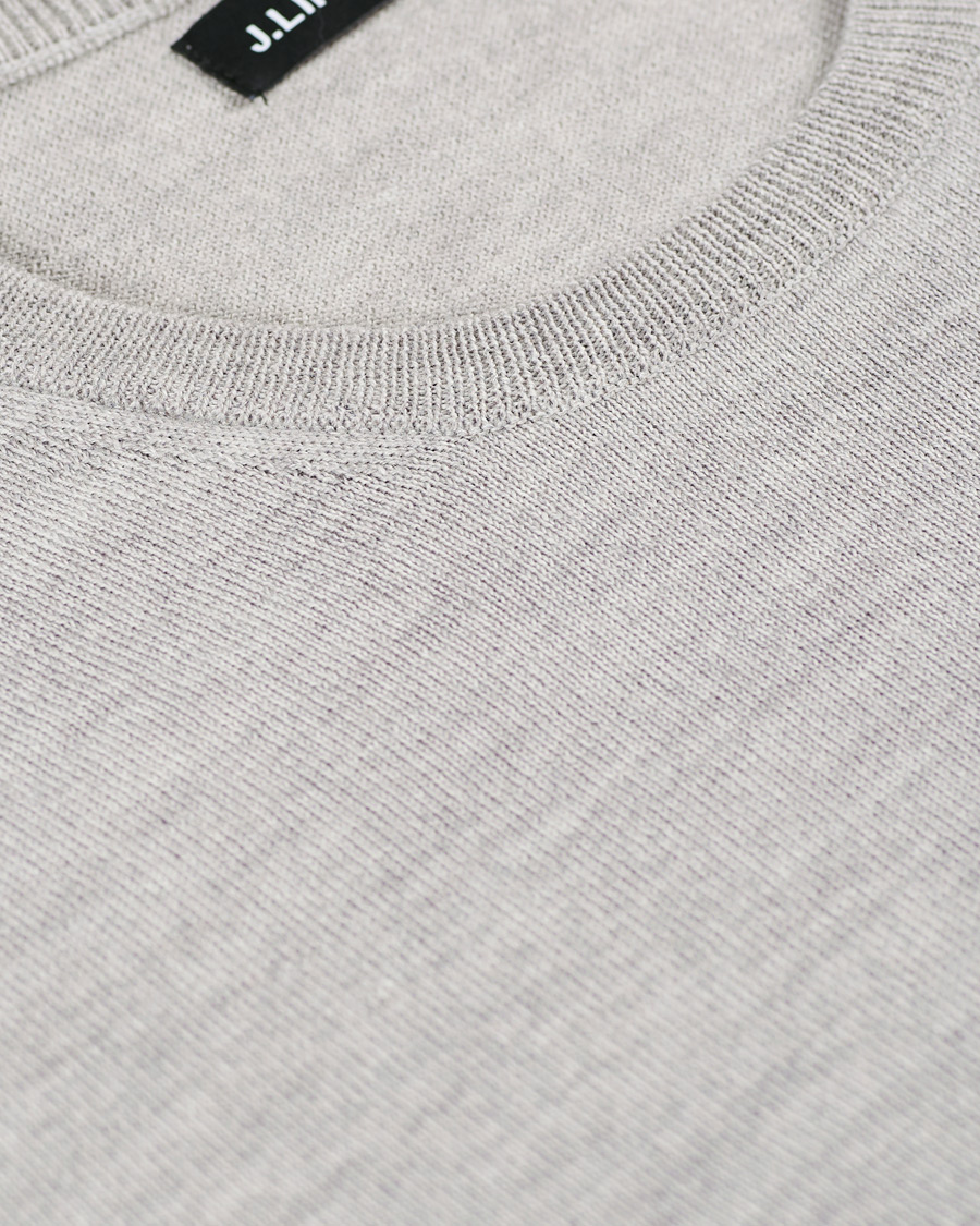Herre | Trøjer | J.Lindeberg | Newman Merino Crew Neck Pullover Stone Grey Melange