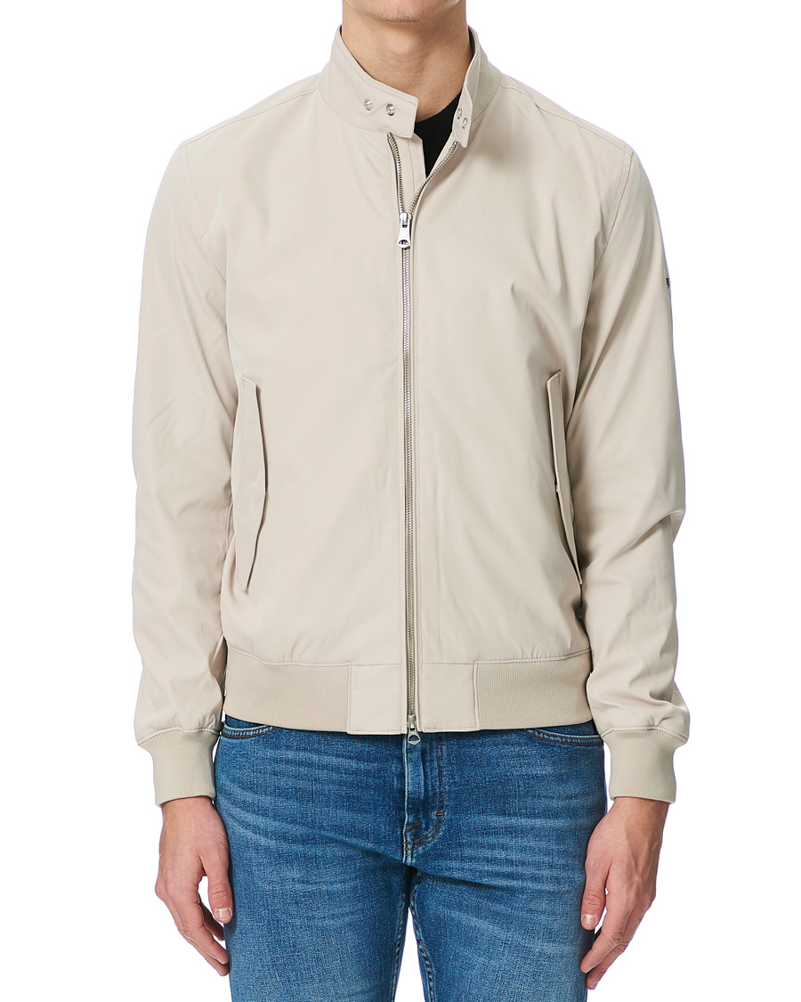 Herre | Jakker | J.Lindeberg | Derek Stretch Harrington Jacket Sand Grey