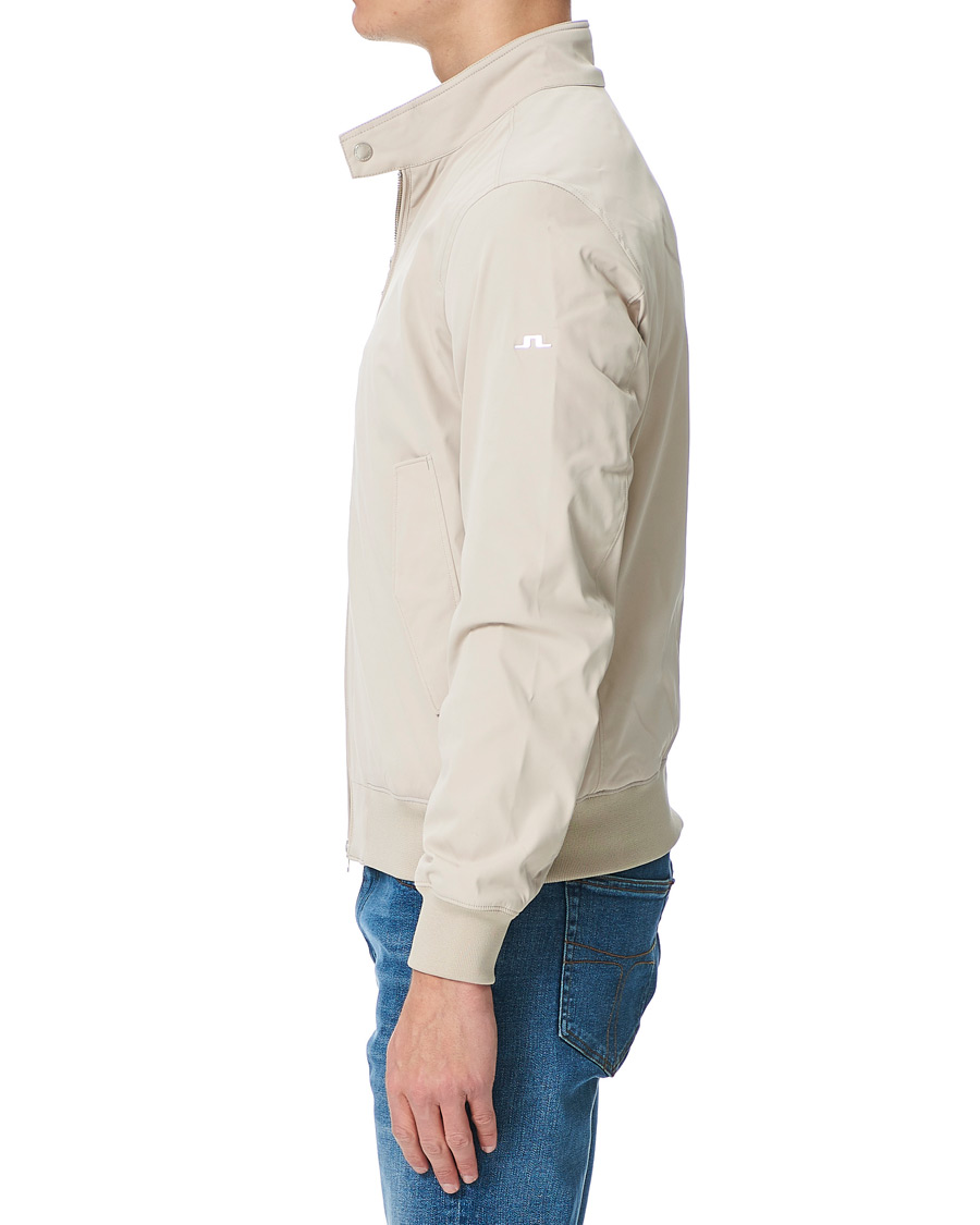 Herre | Jakker | J.Lindeberg | Derek Stretch Harrington Jacket Sand Grey