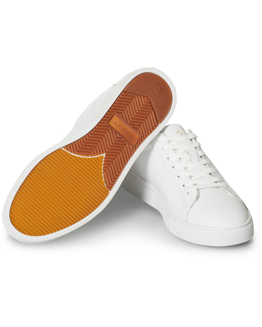 Herre | GANT Mc Julien Sneaker Bright White/Cognac | GANT | Mc Julien Sneaker Bright White/Cognac